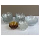 Glass Salad Bowls and Fruit Bowls.