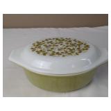 Pyrex Verde Olive Green 1 1/2qt Casserole Dish
