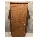Particleboard Cabinet (Missing Back Leg)