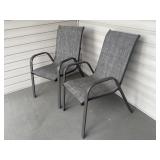Pair of Deck Chairs. Seat hight, 16Inches.