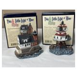 2 Miniature Lighthouses: Thomas Point (MD) &