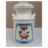 Delicious Cookies Cookie Jar Shaped Like Milk Can