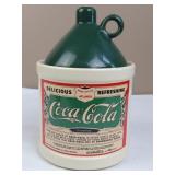 1993 Coca Cola Cookie Jar Shaped Like Crock Jug