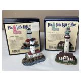 2 Miniature Lighthouses: Chicago Harbor (IL) &