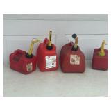 Four Gasoline Containers.