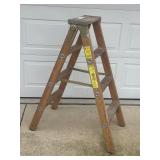 4-Foot Wood Step Ladder.
