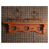 Heart Cut Out Shelf, Wall Hangers