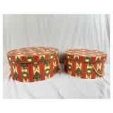 Pair of Large Christmas Storage Boxes
