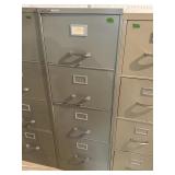 Metal Four-Drawer Filing Cabinet 18in x28in x53in