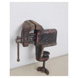 Vintage Cast Iron Clamp-On Bench Vise, 2.5' Jaw