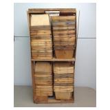 Wood Crate w/ Berry Baskets Approximately 50