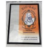VTG Zig Zag Papers Poster (24"x12") In Frame
