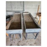 Pair of Heavy Planters Tables 6ft x 2ft