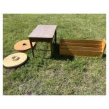 Small Side Table, Organizer Rack, & Floor