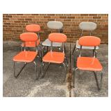 6 School Desk Chairs