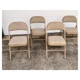 4 Metal Folding Chairs