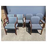 6 Cushions Visitor/Waiting Room Arm Chairs