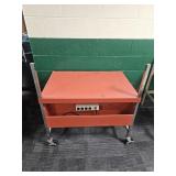 Metal Rolling Cart w/ Electric Outlets