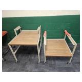 Pair of Rolling Carts