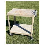 Metal AV Cart on Wheels