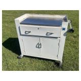 Metal Cart on Wheels