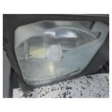 21ft Aluminum Light Pole, LED. 22ft 6in w/ Light