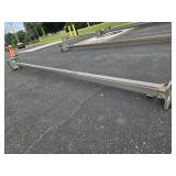 15ft Aluminum Light Pole, LED. 16ft 9in w/ Light
