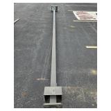 21ft Aluminum Light Pole, LED. 22ft 6in w/ Light
