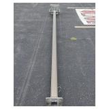 15ft Aluminum Light Pole, LED. 16ft 9in w/ Light