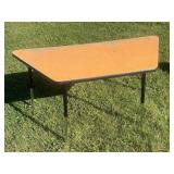 Half Hexagon Shaped Adjustable Table