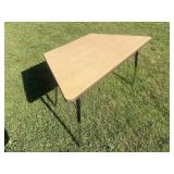 Half Hexagon Shaped Adjustable Table