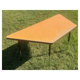 Half Hexagon Shaped Adjustable Table