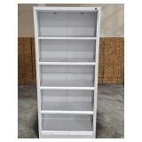 5-Tier Metal Cabinet, Adjustable Shelving