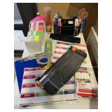 Name Tags, Paper Trimmer, & Misc Office Supplies