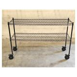 Uline Wire Shelf Mobile Cart, Heavy Duty