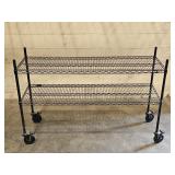 Uline Wire Shelf Mobile Cart, Heavy Duty