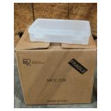 Iris Clear Plastic Clamshell Containers 8 PC NIB