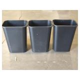 3 Rubbermaid 41 Quart Trash Can