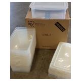 14 Iris Clear Plastic Containers w/ Lids