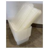 10 Clear Storage Totes w/ Lids