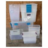 LG. Assortment of Totes & Storage Containers