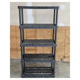 5-Tier Plastic Shelving Rack, 72x36x18