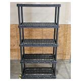 5-Tier Plastic Shelving Rack, 72x36x18