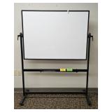 Mobile Double-Sided Magnetic Dry-Erase Board