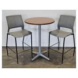 Barstool Table and 2 Chairs