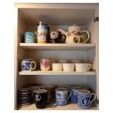 Contents of Cabinet Coffee Cups & Mugs