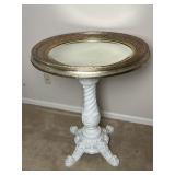 Cast Metal Table Base w Mirror Used for Table Top