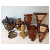 Ornate Wall Shelves, Containers & Decor