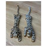 Articulated Tiger Shoulder Brooch & Bracelet