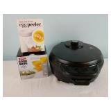 Waffle Maker, Egg Poacher & Peeler